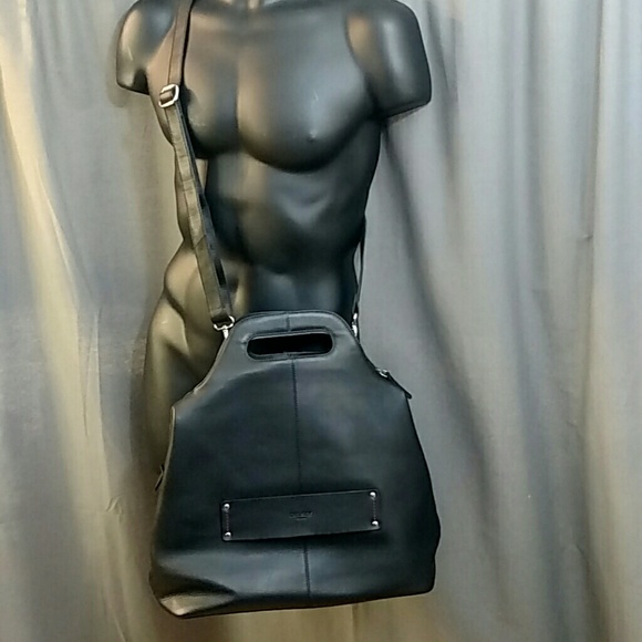 Delsey Paris Leather Carry On Travel Handbag - Picture 2 of 8